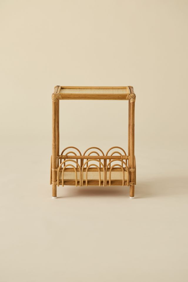 Zoe Looping Rattan Storage Side Table #1