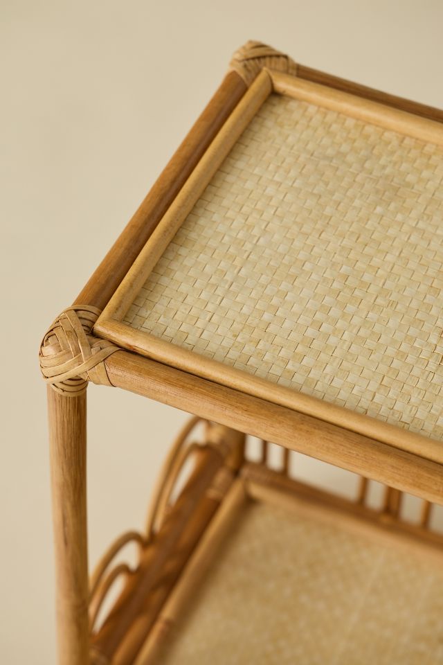 Zoe Looping Rattan Storage Side Table #2
