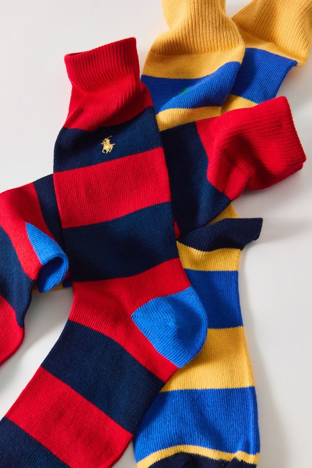 Polo Ralph Lauren Rugby Stripe Crew Sock 2-Pack #1
