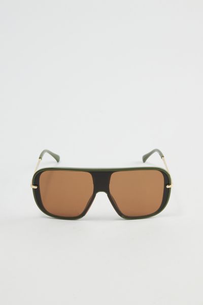 Arlo Flat Brim Aviator Sunglasses