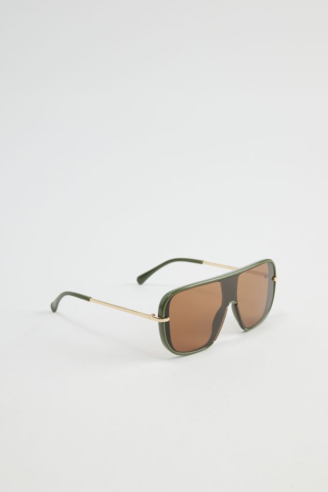 Arlo Flat Brim Aviator Sunglasses #1