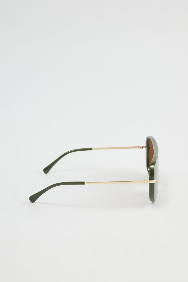 Arlo Flat Brim Aviator Sunglasses #2