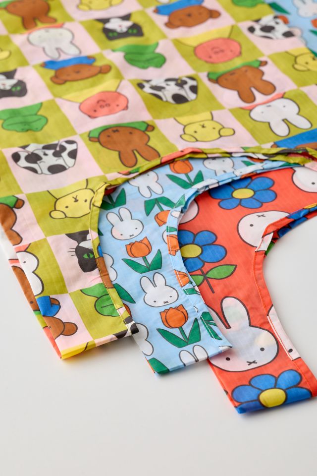 BAGGU & Miffy Standard Reusable Tote Bag - Set Of 3