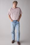 BDG Perry Embroidered Cropped Short Sleeve Sweatshirt
