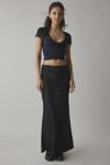 Out From Under Bella Seamless Knit Lace Trim Crop Tee