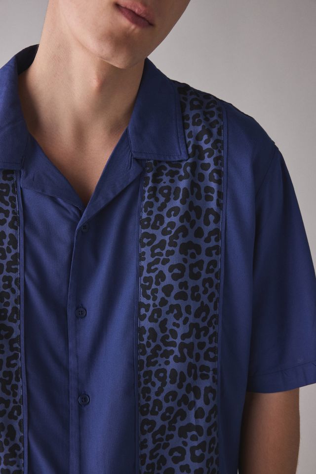 Chemise à Manches Courtes Panneaux Motif Animal UO #3