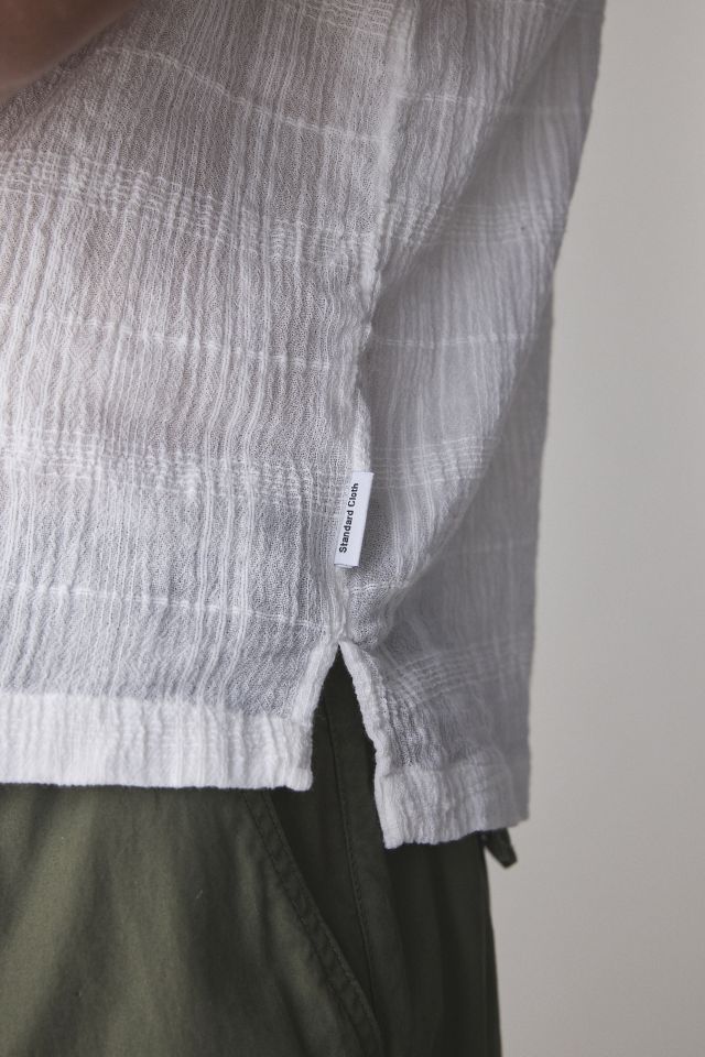 Standard Cloth Liam Textured Gauze Button-Down Shirt #3