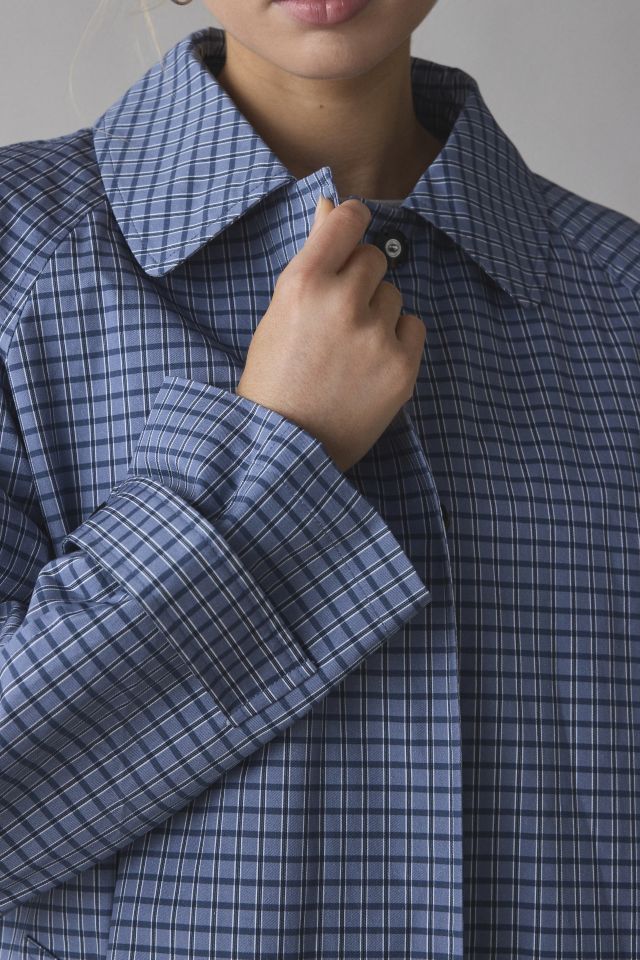 BDG Mikey Gingham Check Trench Coat #2