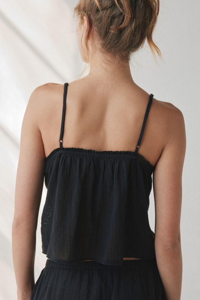 Out From Under Goldie Split-Front Cotton Cami #3