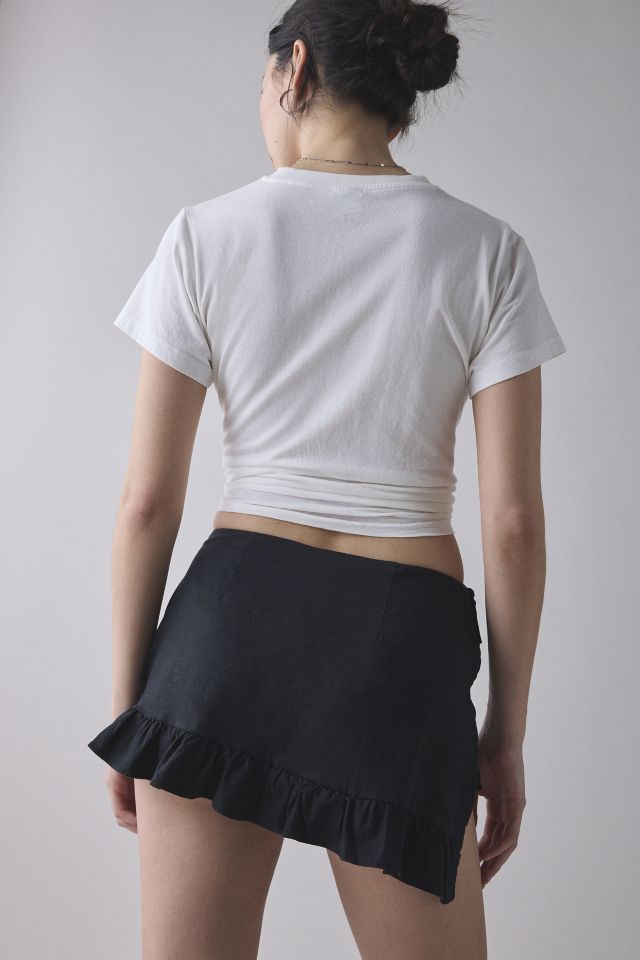 Kimchi Blue Sienna Side-Tie Wrap Ruffle Mini Skort