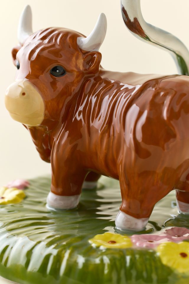 Highland Cow Shape Ceramic Table Lamp #2