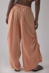 Out From Under Ocean Air Cinched Wide-Leg Gauze Pant