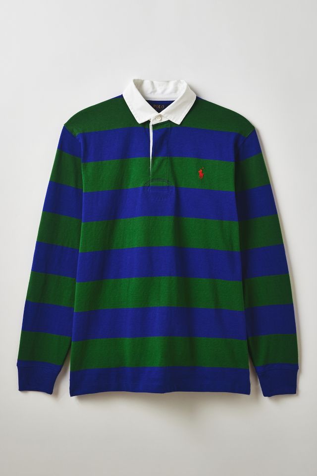 Polo Ralph Lauren Stripe Pattern Long Sleeve Rugby Shirt #1