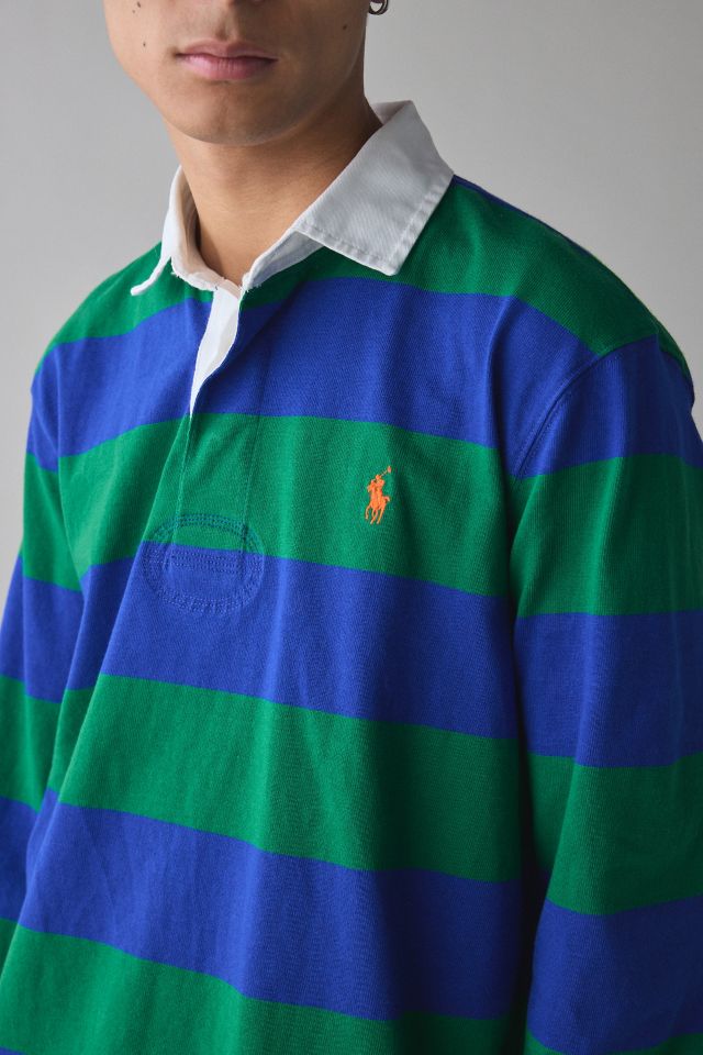 Polo Ralph Lauren Stripe Pattern Long Sleeve Rugby Shirt #4