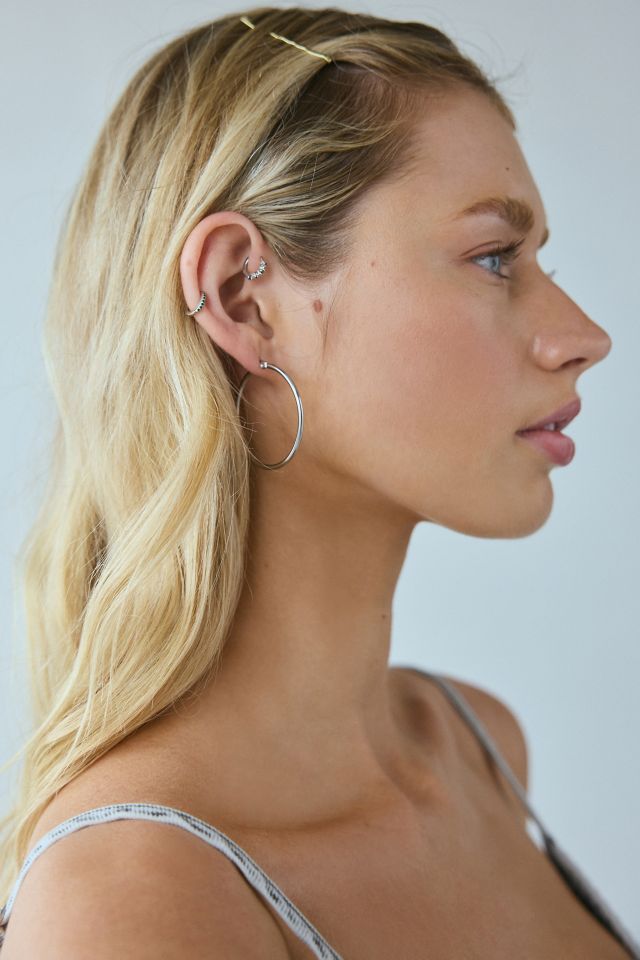 Waterproof Thin Hoop Earring Set #1