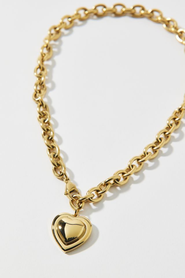 Collier Charme Cœur Bouffant Imperméable #2