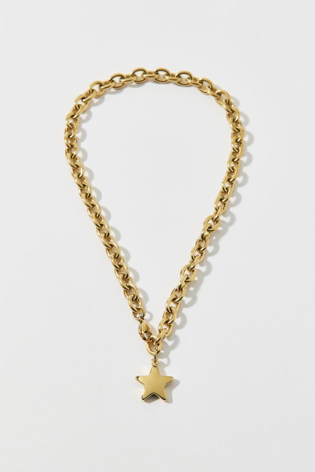 Waterproof Puffy Star Charm Necklace #1
