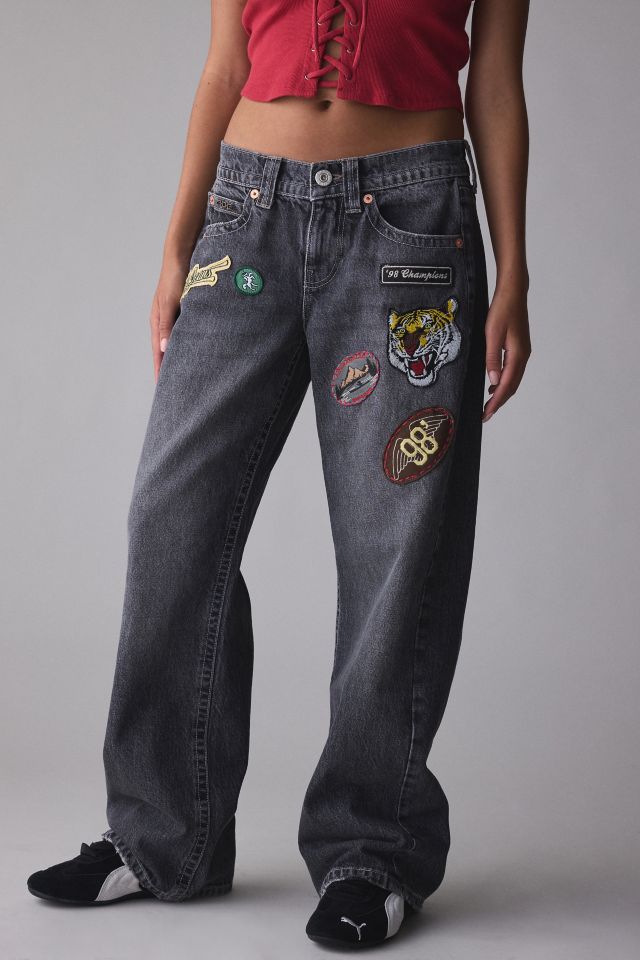 BDG Kayla Patched Low-Rise Jean