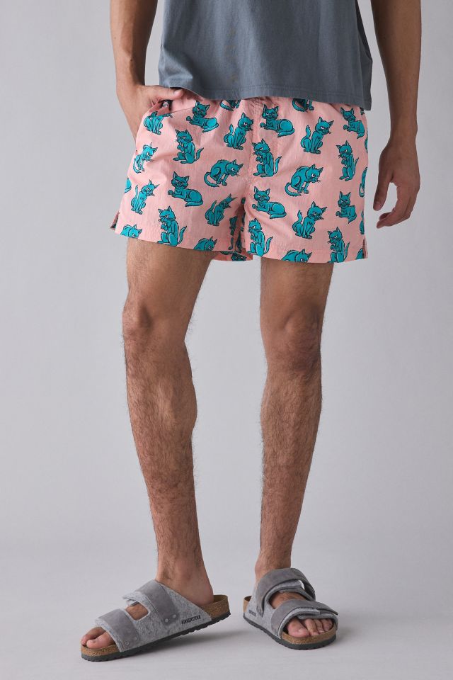 UO Mangy Cats Allover Print Swim Short #2