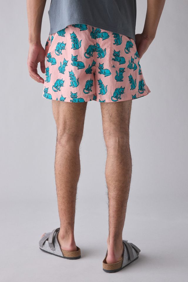 UO Mangy Cats Allover Print Swim Short #3