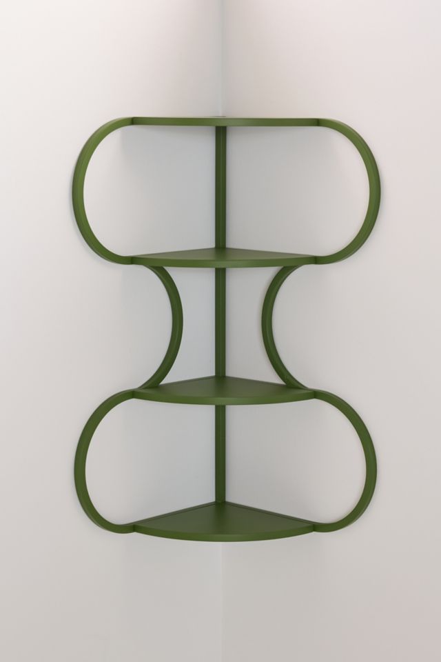 Lucie Wiggle Iron Corner Wall Shelf #2