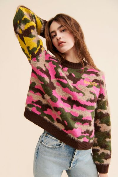 The Ragged Priest Camo Knit Sweater