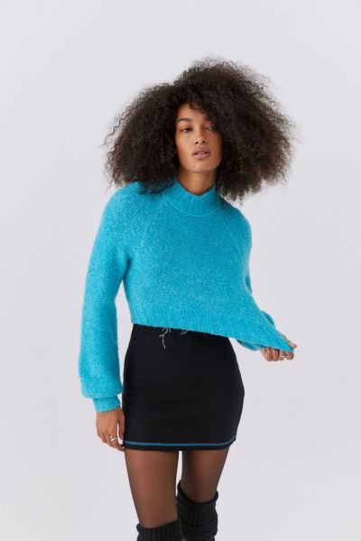 UO Avril Cropped Mock Neck Sweater