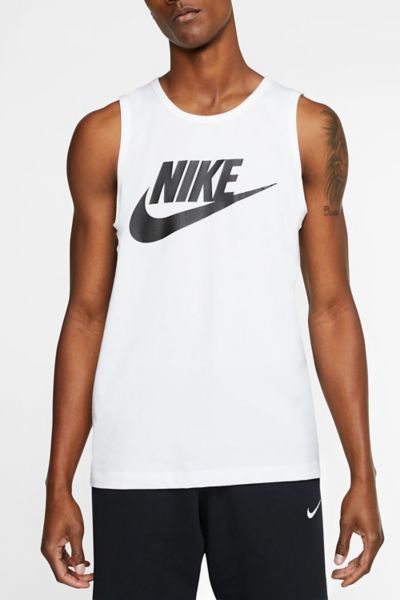 Nike Sportswear Futura Icon Graphic Tank Top In White, Men's At Urban Outfitters