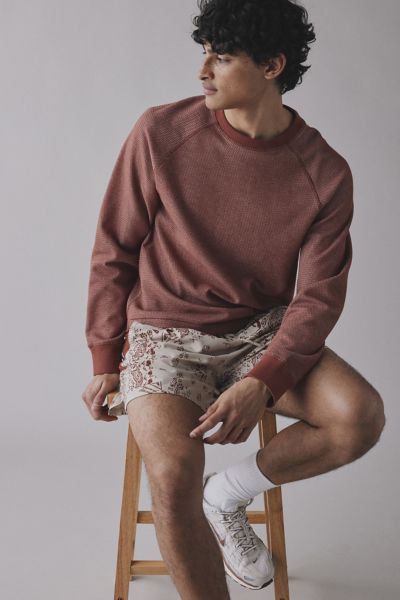 NIKE TRAIL DRI-FIT 6" ALLOVER PATTERN RUNNING SHORT IN DESERT KHAKI/CINNAMON, MEN'S AT URBAN OUTFITTERS 