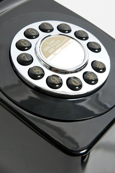 GPO 746 Retro Push Button Dial Landline Wall Mount Phone