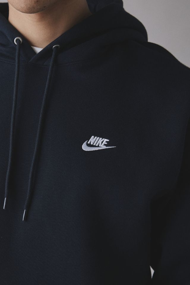 Nike Club Logo Fleece Pullover Hoodie Sweatshirt #1