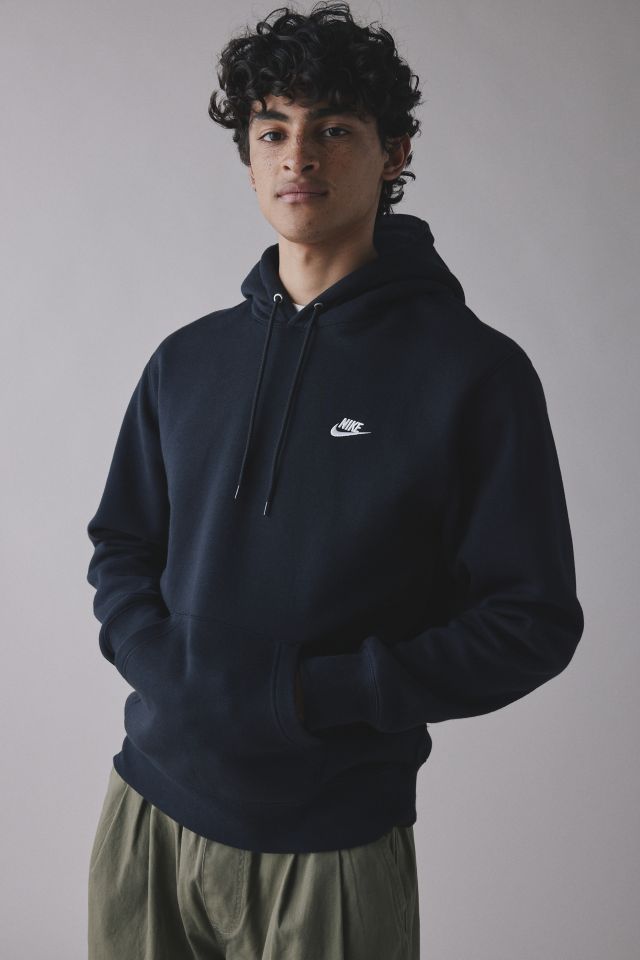 Nike Club Logo Fleece Pullover Hoodie Sweatshirt #4