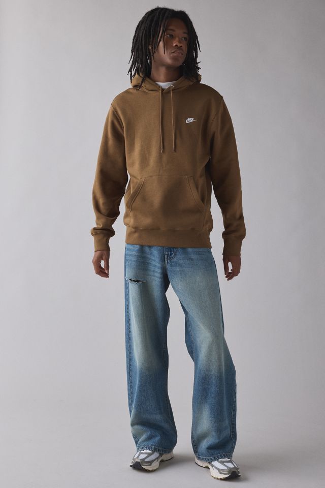 Nike Club Logo Fleece Pullover Hoodie Sweatshirt #2