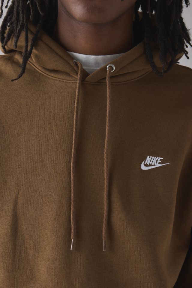 Nike Club Logo Fleece Pullover Hoodie Sweatshirt #3