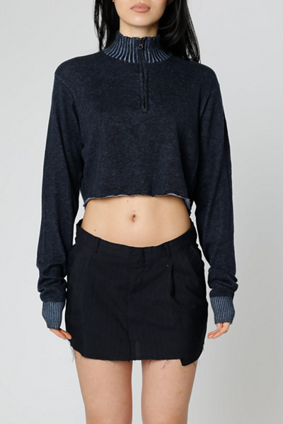 Frankie Collective Rework Crop Knit Sweater 092 | Urban Outfitters