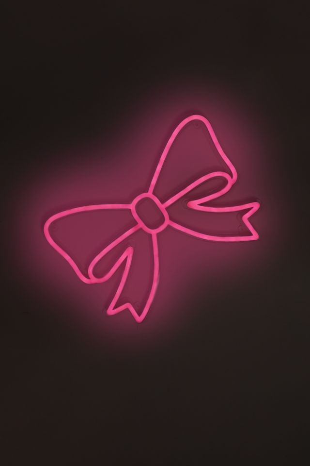 Echo Neon Bowknot Neon Sign | Urban Outfitters