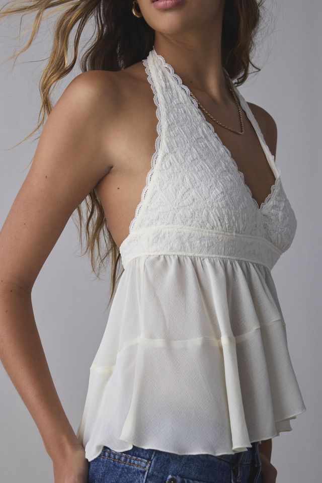 Kimchi Blue Lindsey Tiered Babydoll Halter Top