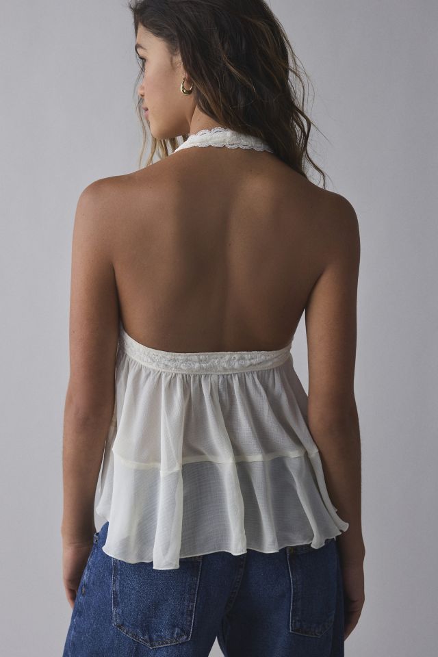 Kimchi Blue Lindsey Tiered Babydoll Halter Top