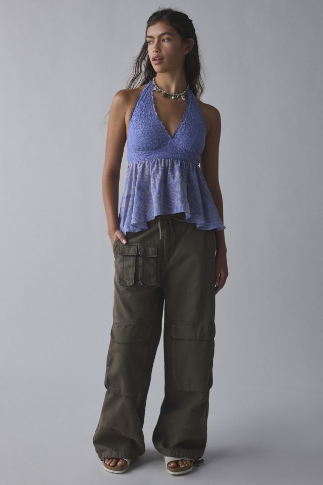 Kimchi Blue Lindsey Tiered Babydoll Halter Top