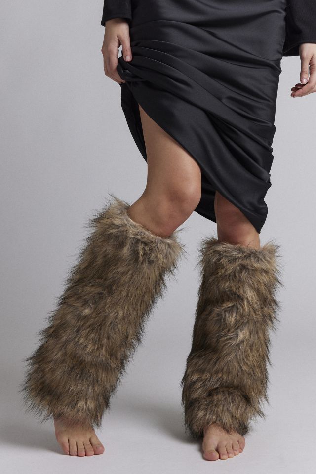 So Fluffy Faux Fur Leg Warmer #1
