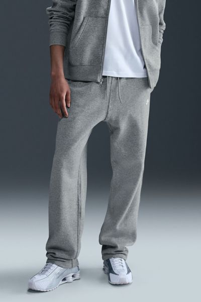 Nike Club Fleece Open Hem Sweatpant In Dark Grey, Men's At Urban Outfitters In Gray