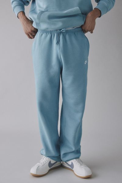 Nike Club Fleece Open Hem Sweatpant In Turquoise, Men's At Urban Outfitters