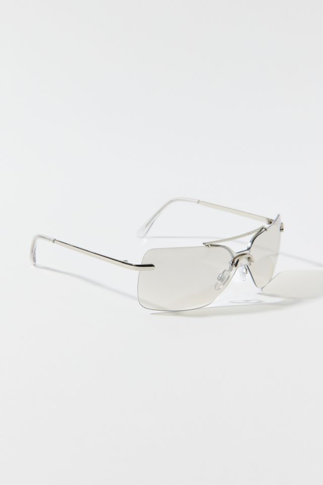 Kyra Rimless Metal Aviator Sunglasses #1