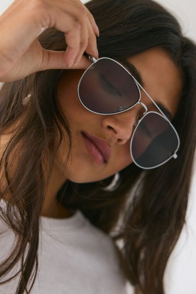 Lunettes de soleil aviateur en métal essentielles UO