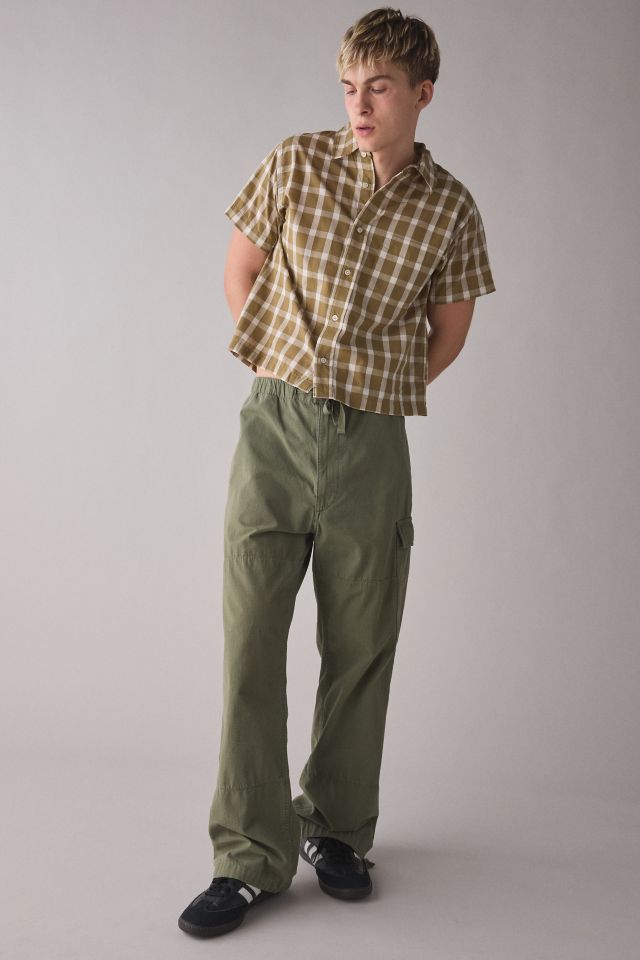 BDG Graphic Print Check Pattern Short Sleeve Shirt #2