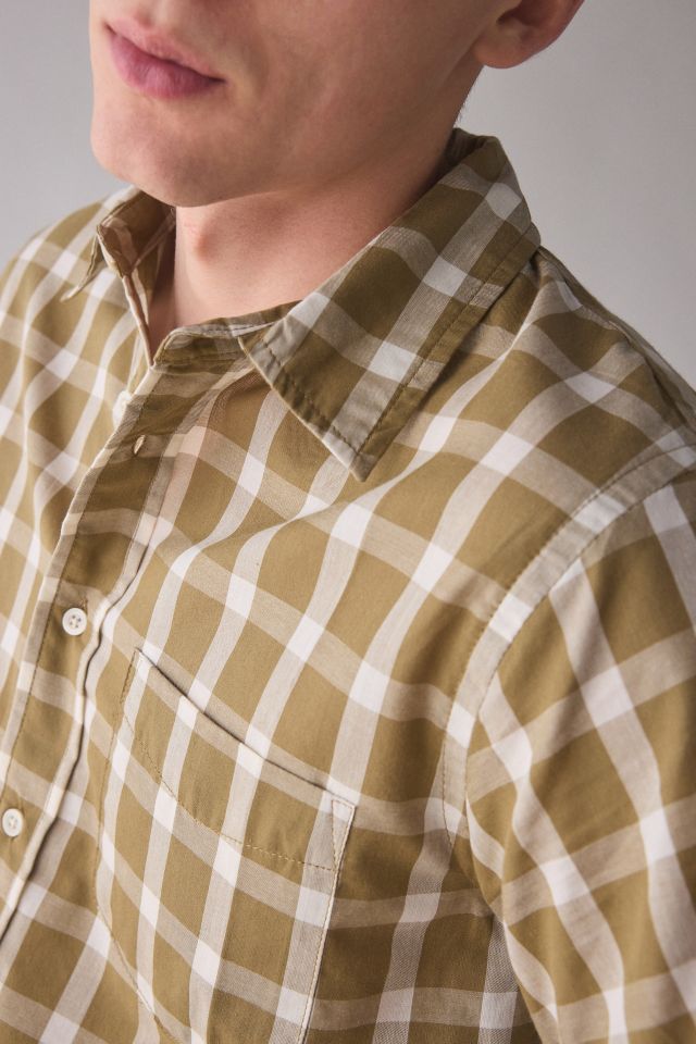 BDG Graphic Print Check Pattern Short Sleeve Shirt #3
