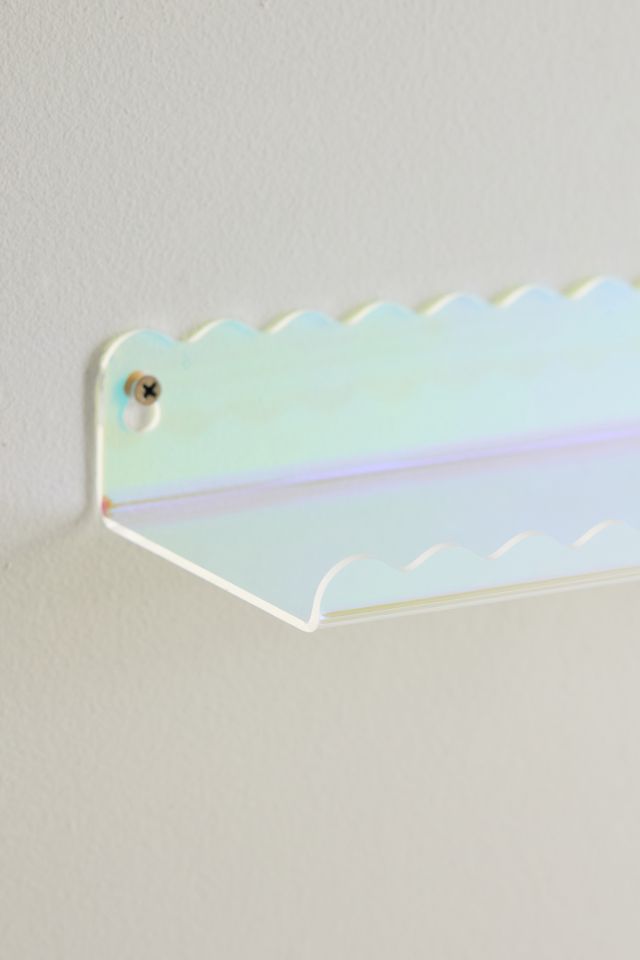 Wiggle Edge Acrylic Wall Shelf