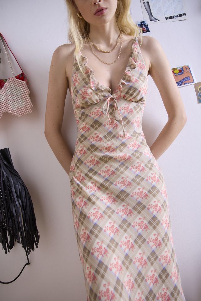 Robe Mi-longue Kimchi Blue Scarlet à Imprimé et Volants #1