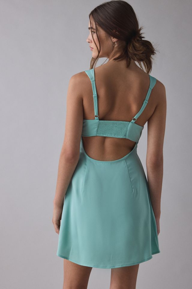 Kimchi Blue Brooke Keyhole Cutout Satin Slip Mini Dress #2