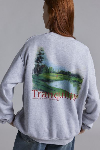 Tranquility Golf Graphic Crew Neck Pullover